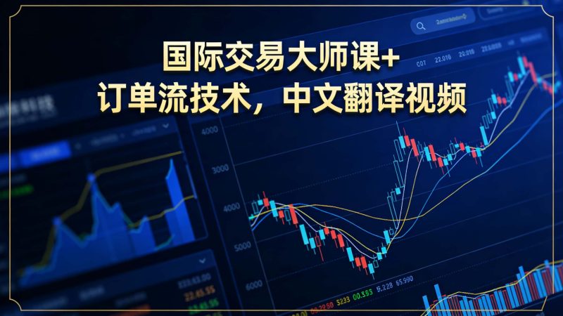 《国际交易大师课+订单流技术,中文翻译视频!社区注册福利!》-NEO交易社区