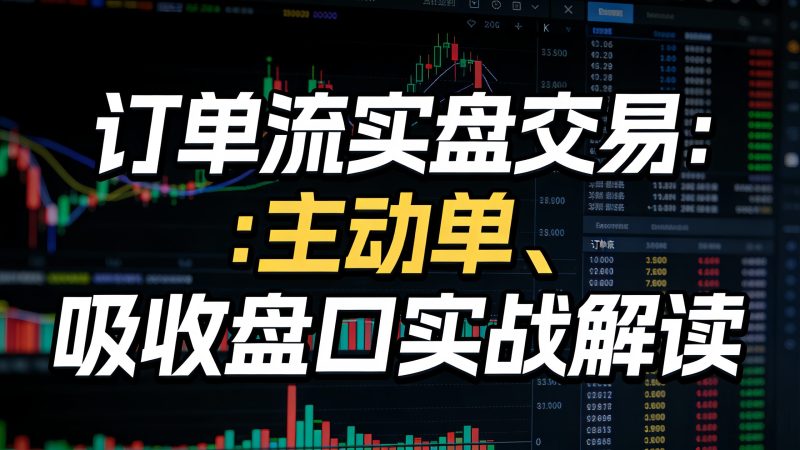 订单流实盘交易：主动单、吸收盘口实战解读（1）-NEO交易社区