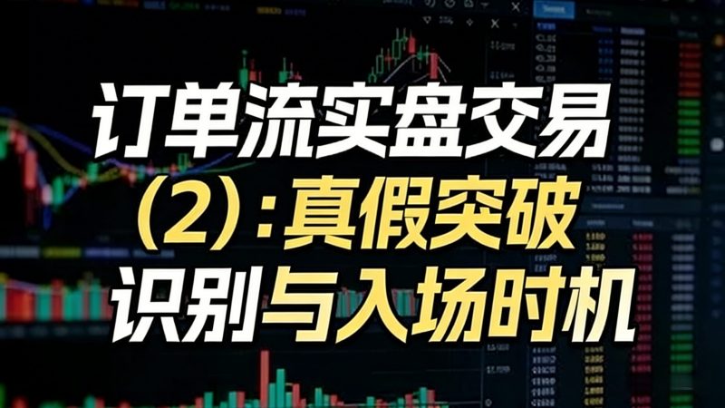 订单流实盘交易（2）：真假突破识别与入场时机-NEO交易社区