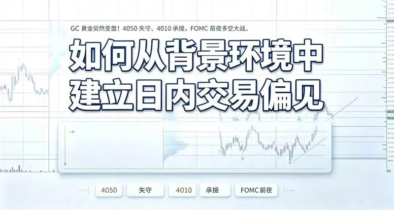 FOMC前夜,GC黄金走出“假破位”?4050到4010全复盘-NEO交易社区