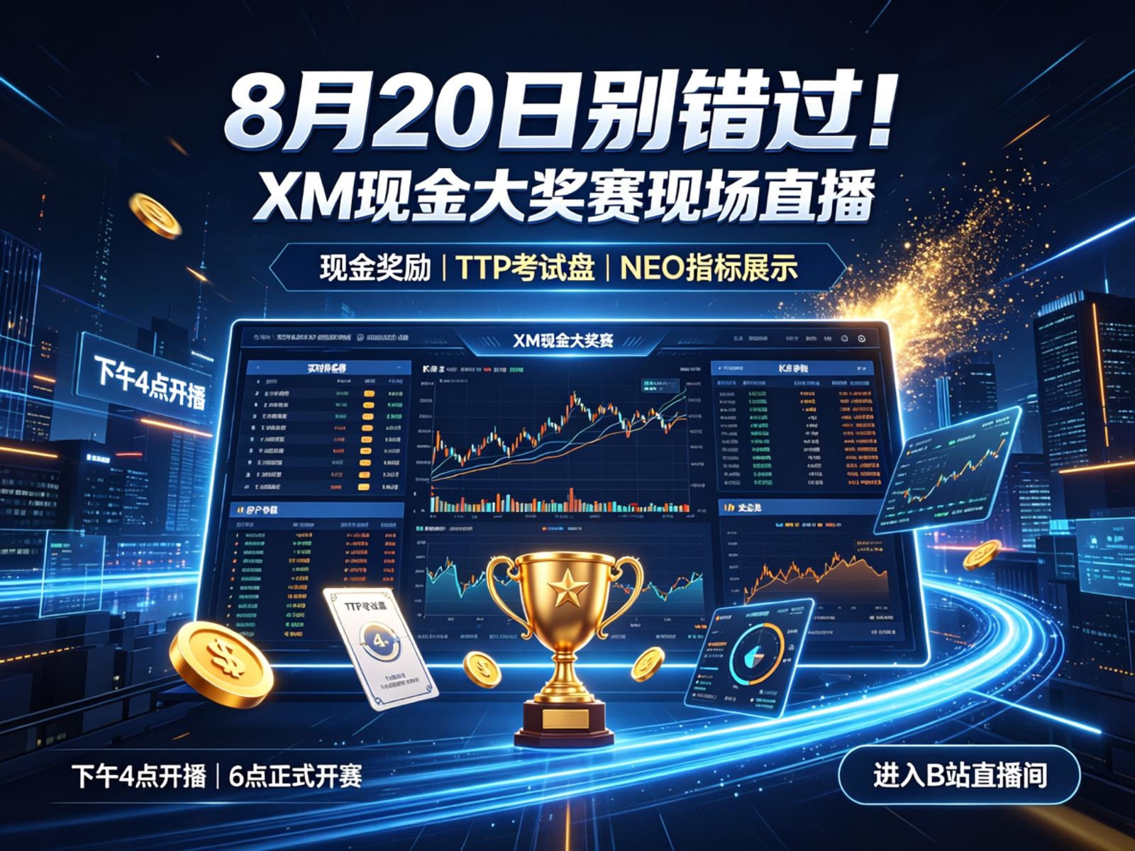 8月20日别错过!XM现金大奖赛现场直播-NEO交易社区