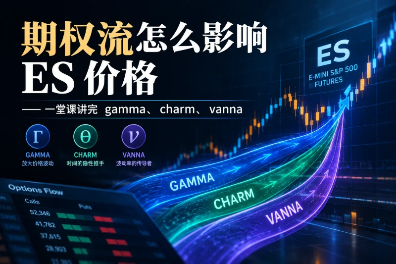 期权流怎么影响 ES 价格:一堂课讲完 gamma、charm、vanna-NEO交易社区